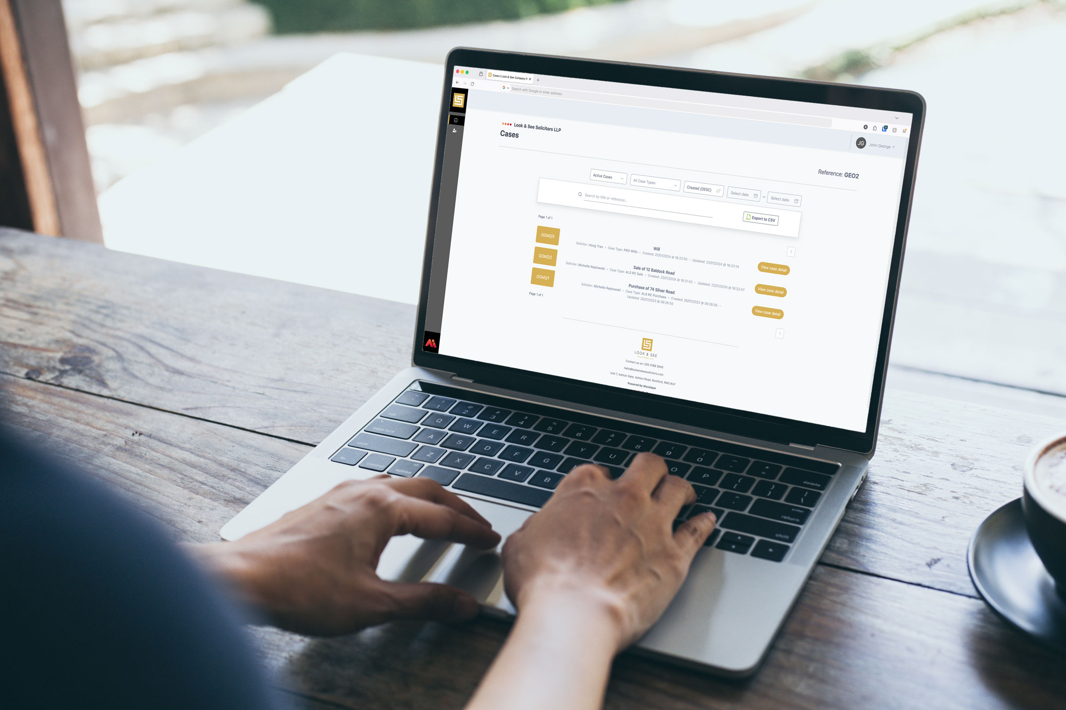 Law Firm Client Portal by Mozaique